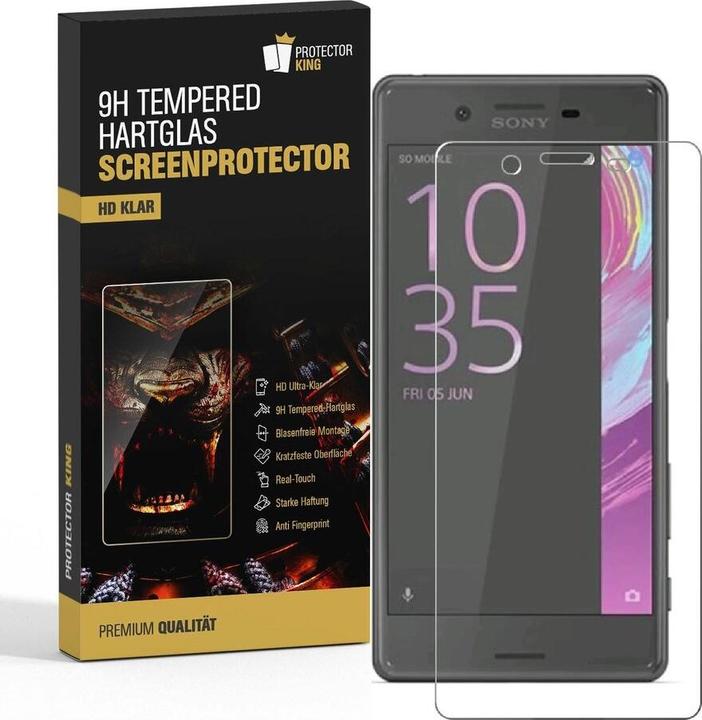Actual product image Protectorking 1x real tempered 9H armoured glass 3D CLEAR (1 Piece, Sony Xperia XA)