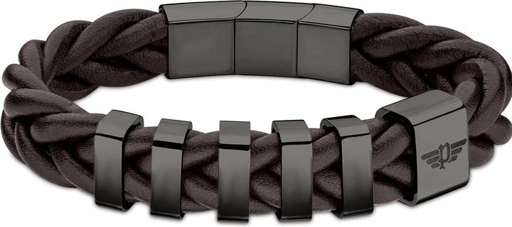 Immagine prodotto Police Bracciale per attrezzi (21 cm, Acciaio inossidabile, Cuoio)