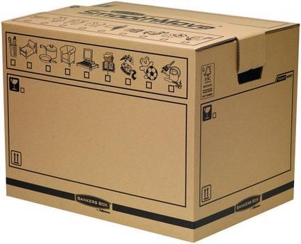 Fellowes SmoothMove Umzugskarton 10er Set (46 x 33 x 36 cm, 48 l)