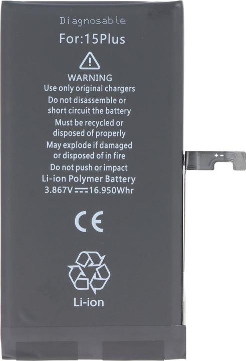Produktbild AccuCell Akku Apple iPhone 15 Plus