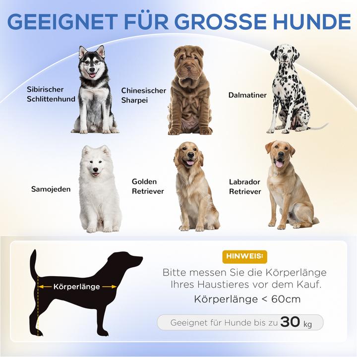 Produktbild PawHut Hundebett Polyester, MDF Grau (Hund)