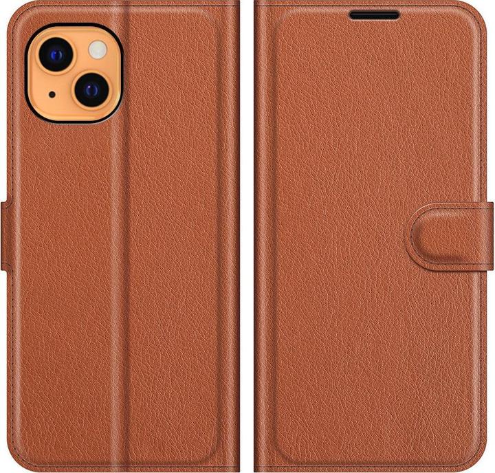 Actual product image Cover-Discount iPhone 13 mini - leather case cover brown (Apple iPhone 13 mini)