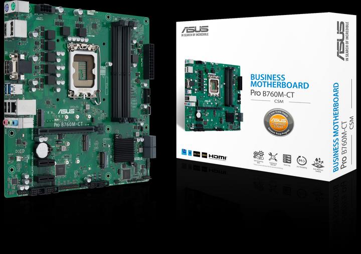 Actual product image ASUS MB PRO B760M-CT-CSM (INTEL,1700,DDR5,mATX) (LGA 1700, Intel B760, mATX)