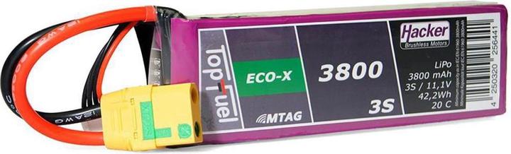 Produktbild Hacker LiPo Pack TF ECO-X 3800mAh 3S MTAG (11.10 V, 3800 mAh)