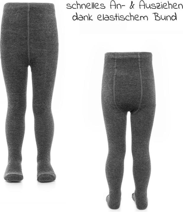Produktbild La Loona LaLoona Baby-Strumpfhosen Strumpfhose 2er Pack - Dunkelgrau - (74/80)