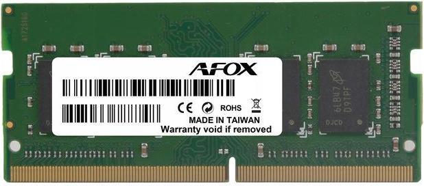 Actual product image AFOX SO-DIMM DDR3 4GB memory module 1600 MHz LV 1.35V (1 x 4GB, 1600 MHz, DDR3-RAM, SO-DIMM)