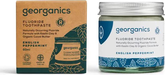 Georganics Fluoride English Peppermint Toothpaste 60ml (60 ml)