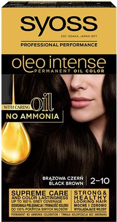 Immagine prodotto Syoss Oleo Tintura Intensa per Capelli 2-10 Marrone Nero (2-10 Marrone Nero)