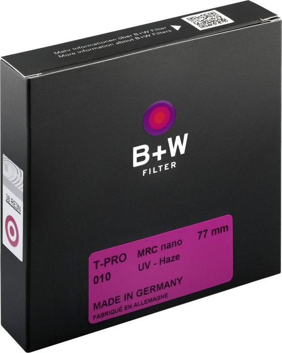 Produktbild B+W T-Pro 010 UV-Haze MRC nano 77mm (77 mm, Schutzfilter, UV-Filter)