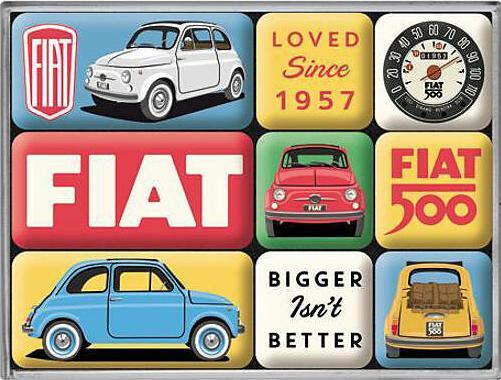 Actual product image Nostalgic-Art Merchandising Fiat 500 magnet set (9 x)