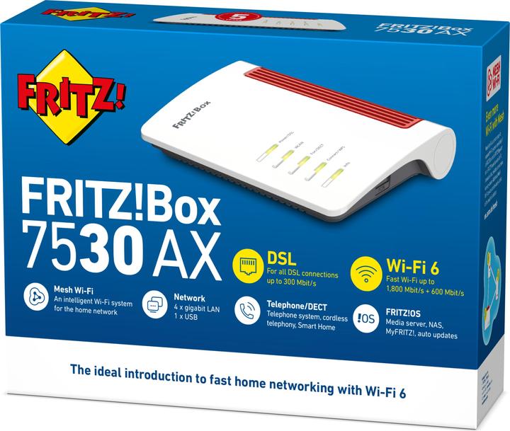 Actual product image AVM FRITZ!Box 7530 AX International