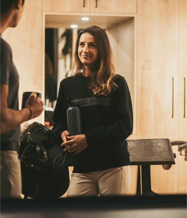 Actual product image Horse Pilot 's riding sweatshirt tea (M)