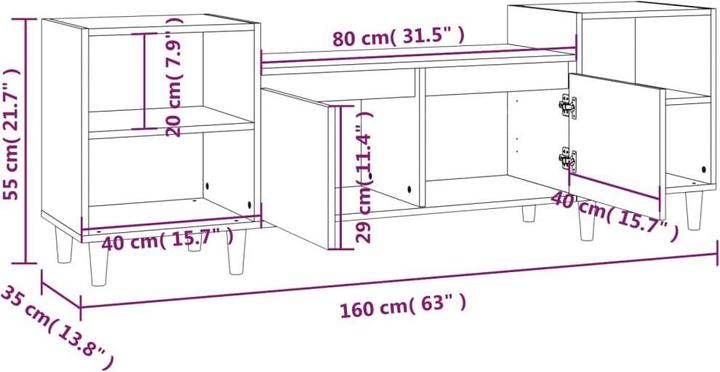 Produktbild VidaXL Aviana (160 x 35 x 55 cm)