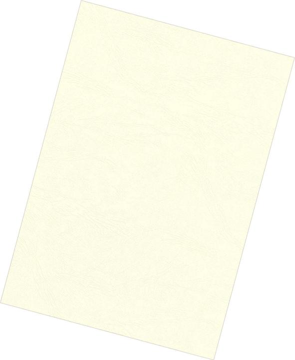 Produktbild Fellowes Delta Deckblatt mit Lederstruktur, elfenbein