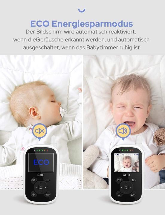 Immagine prodotto GHB Babyphone mit Kamera und ECO-Modus (Video e audio)