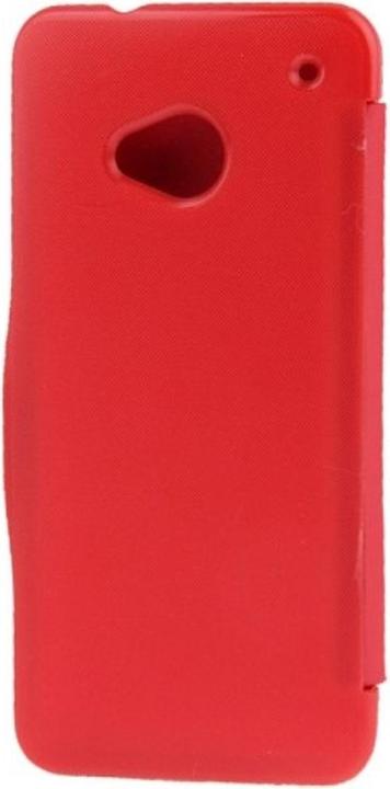 Produktbild König Design Handyhülle Tasche für HTC One / M7 rot gebürstet (OnePlus X)