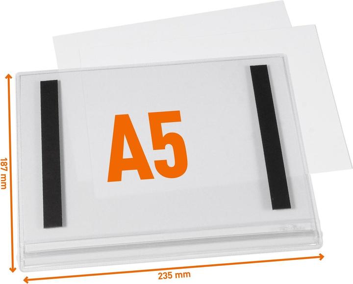 Produktbild Durable Plakattasche wasserdicht A5 magnetisch 5 stk (A5)