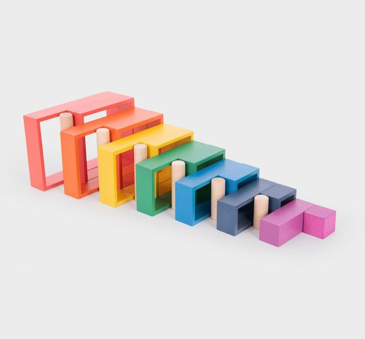 Image du produit TickiT Ensemble de 40 colonnes en bois rondes