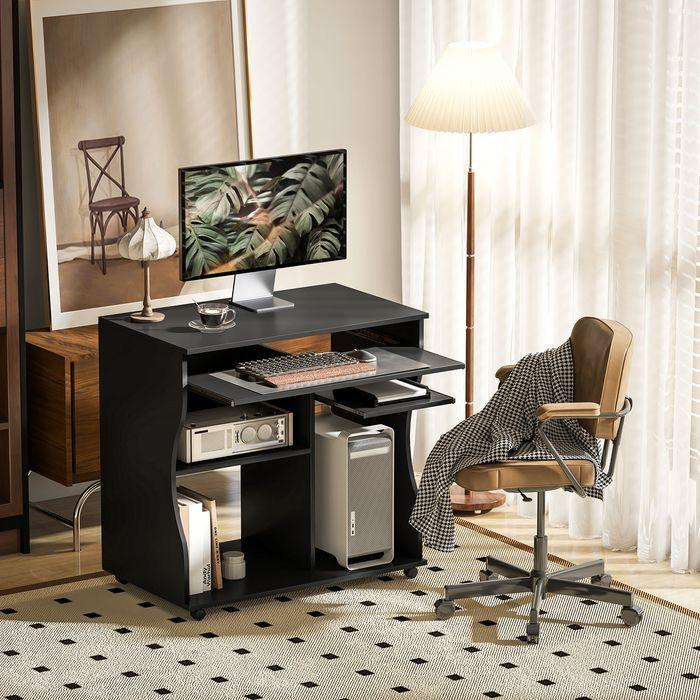 Immagine prodotto Swisshandel24 Tavolo da computer (80 x 48 x 75 cm)