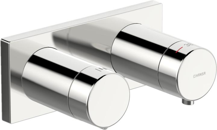 Produktbild Hansa Hansaliving Duscharmatur, Fertigmontageset, Unterputz, Rosette eckig, 44529583