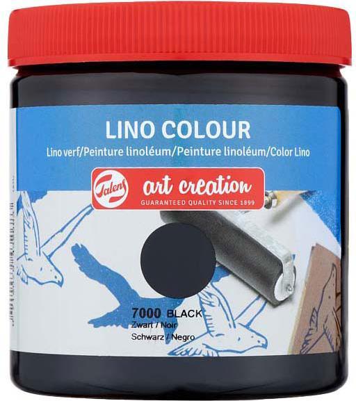 Talens Lino paint pot, 250 ml, black 7000 (Black, 250 ml)