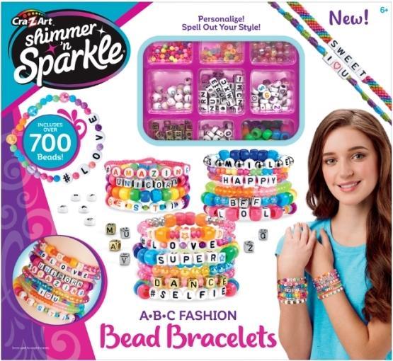 Immagine prodotto Cra-z-art Shimmer n Sparkle - ABC Beads Bracelets - (17883)