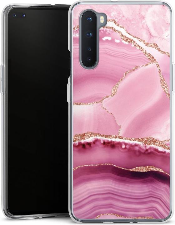 Produktbild DeinDesign Silikon Hülle für OnePlus Nord Handyhülle Case Smartphone Schutzhülle Glitzer Look Marmor (OnePlus Nord)
