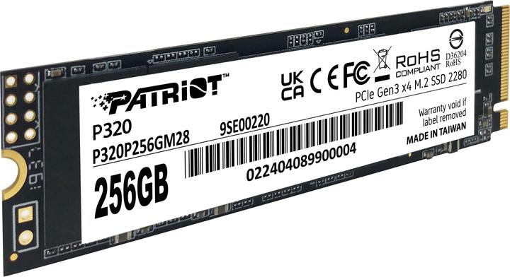 Image du produit Patriot P320 (256 Go, M.2 2280)