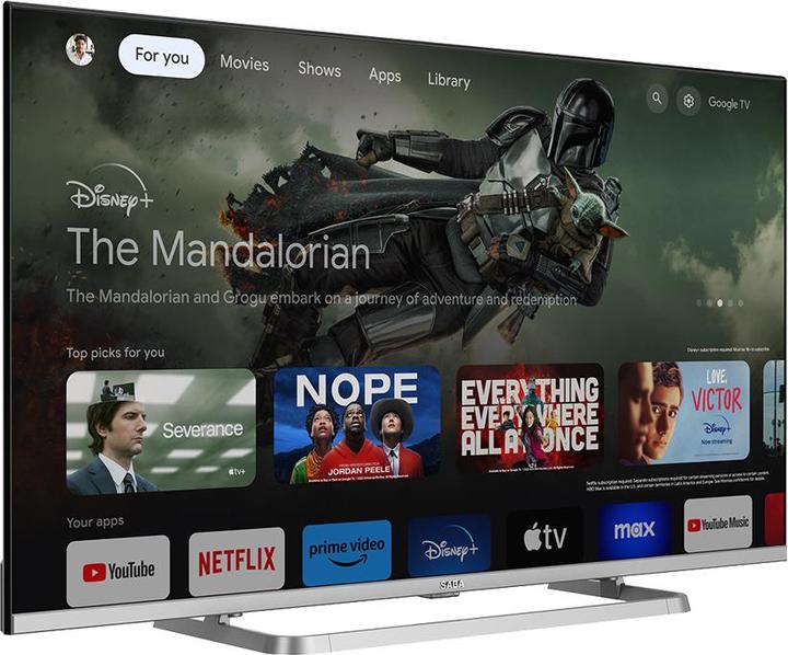 Image du produit Saba SA40Q80GTV TV 101,6 cm (40') Full HD Smart TV Wi-Fi Gris 250 cd/m² (40", QLED)