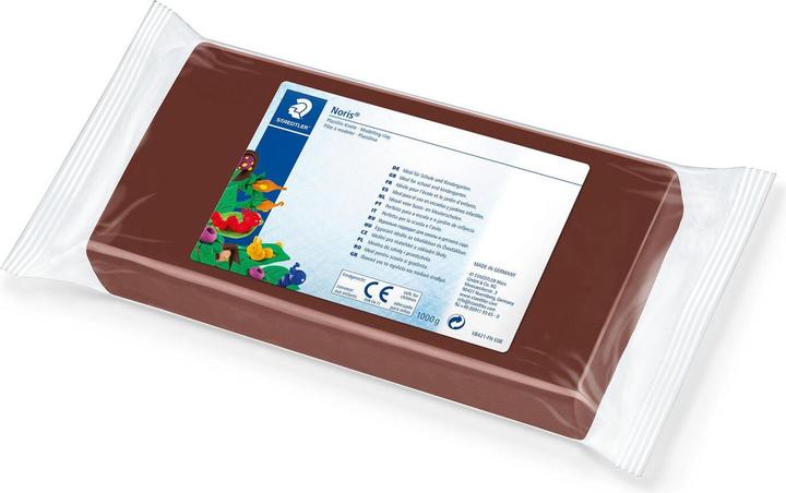 Actual product image Staedtler Plasticine Modelling Clay 1kg brown Noris