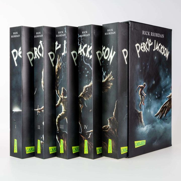 Immagine prodotto Percy Jackson: Percy-Jackson-Taschenbuchschuber (Tedesco, Rick Riordan., 2016)