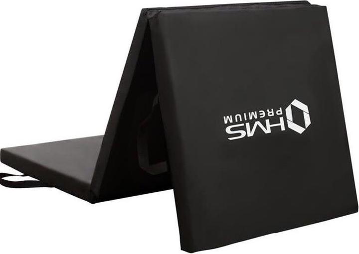 Actual product image HMS Sulankstomas gimnastikos kilimėlis Premium MGS02 1800x600mm, juodas (50 mm)