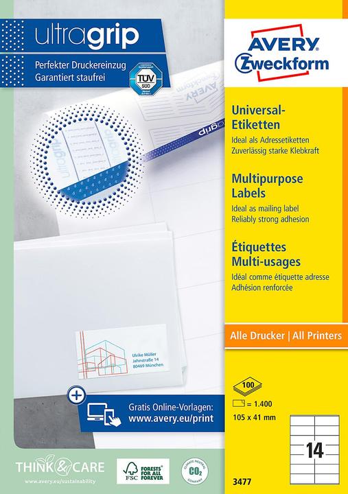 Produktbild Avery Universal-Etiketten