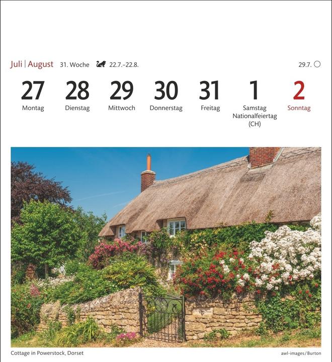 Actual product image Harenberg England Sehnsuchtskalender 2026 - Wochenkalender mit 53 Postkarten (German)