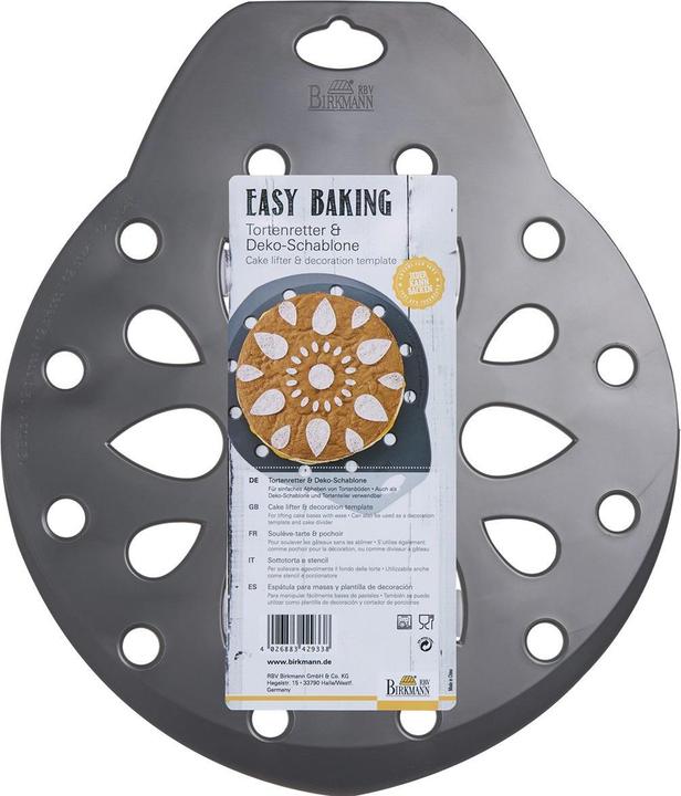 Actual product image Birkmann Cake saver & decoration stencil