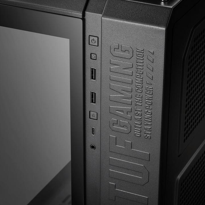 Actual product image ASUS Case TUF GT502 PLUS TG Gaming Black (Mini-ITX, mATX, ATX)