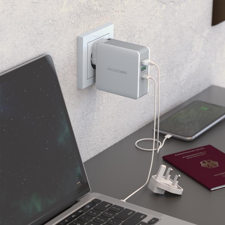 Actual product image RealPower DeskCharge-65 Travel (65 W)