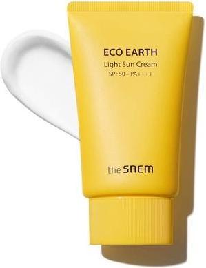 Actual product image The Saem Light sunscreen SPF 50+ Eco Earth (Light Sun Cream) 50 g (Suntan cream, SPF 50+, 50 ml)