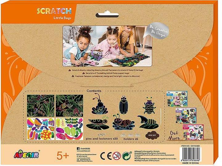 Produktbild Avenir Kratzbilder Gelenkpuppen-Käfer