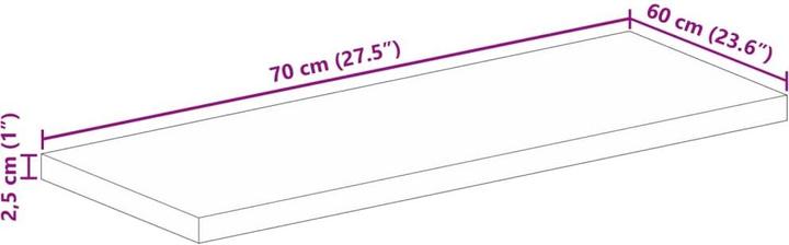 Actual product image VidaXL Keilani (70 x 60 x 2.5 cm)