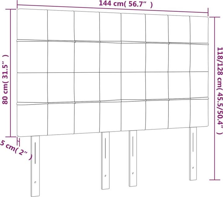Produktbild VidaXL Danilo (144 x 5 x 128 cm)