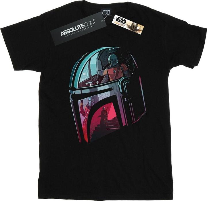 Star Wars The Mandalorian Mandalore Helmet Reflection TShirt (XL)