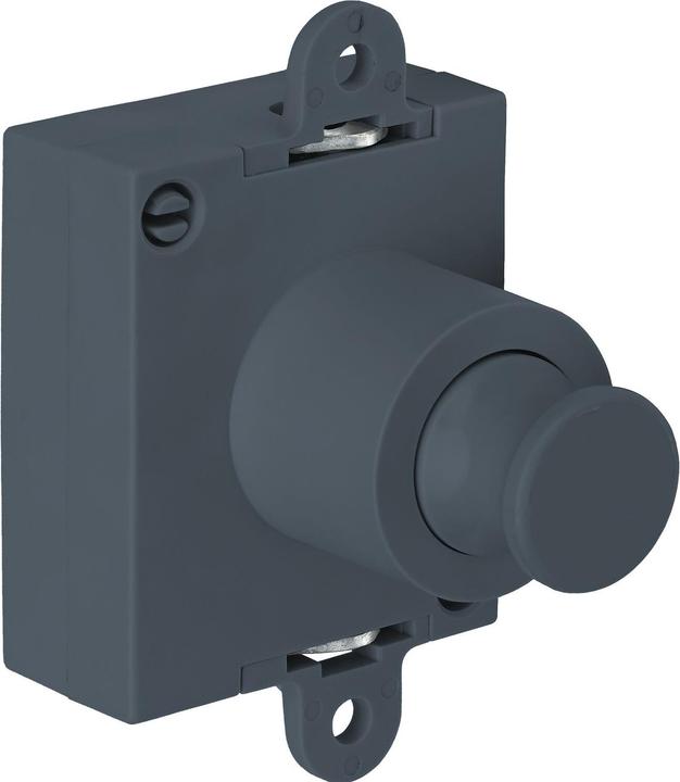 Junie Push-Lock espagnolette lock on both sides, plastic anthracite grey