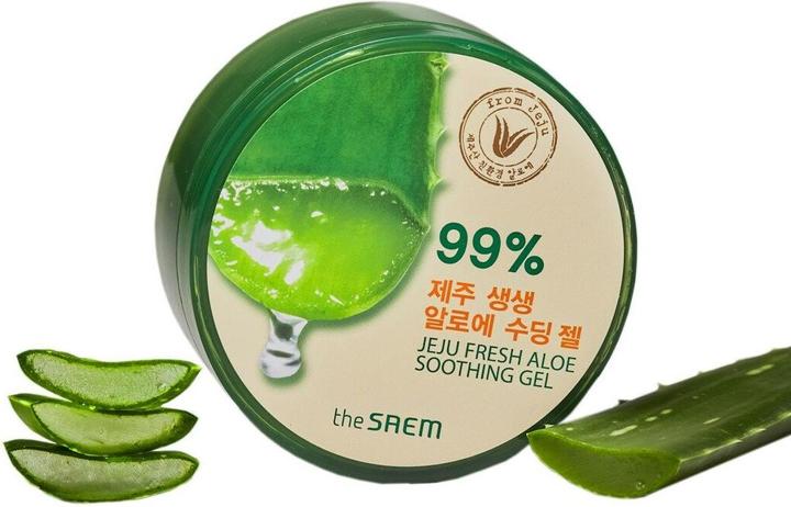 Image du produit The Saem face cream Jeju Fresh Aloe Soothing Gel hydratant aloe vera gel 300ml (300 ml, Gel visage)