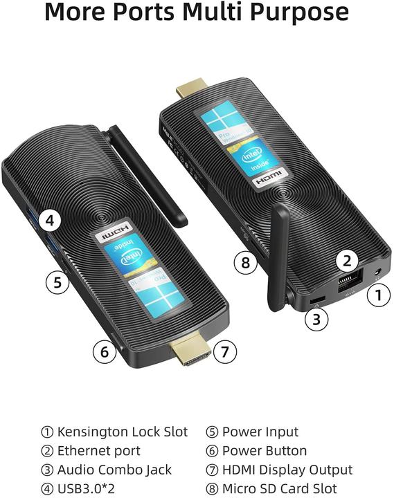 Produktbild Mele Mini PC Stick (Intel Celeron J4125, 8 GB, 128 GB)