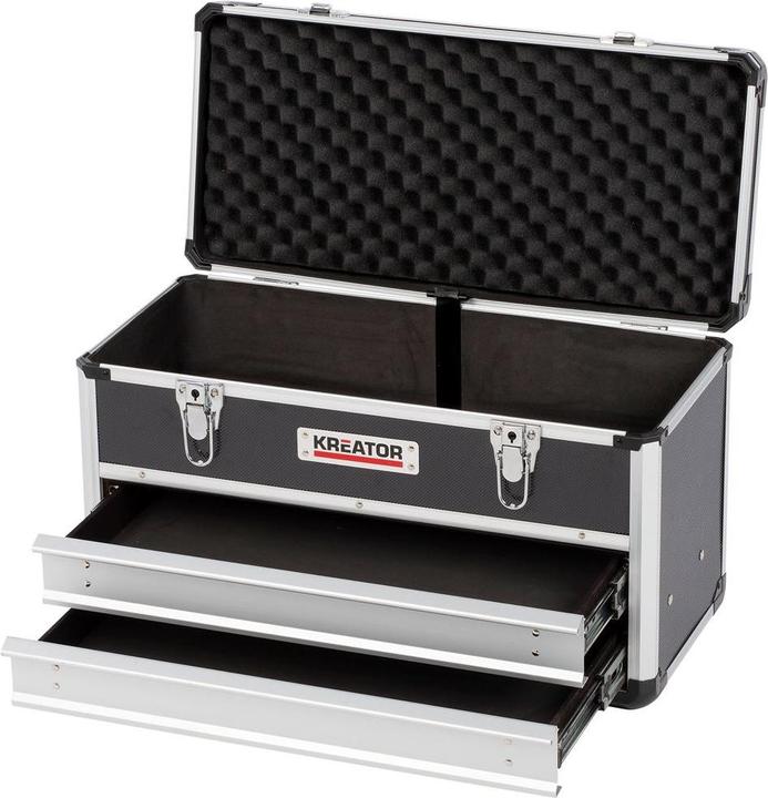 Produktbild Kreator Alu-Koffer mit Schublade 523x305x240mm - 2 Schubladen