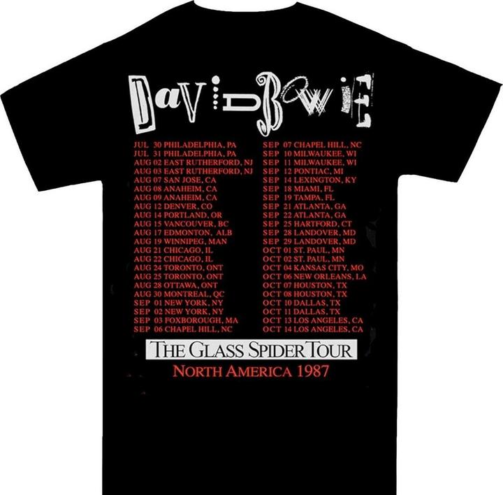 Produktbild David Bowie Glass Spider Tour TShirt (S)