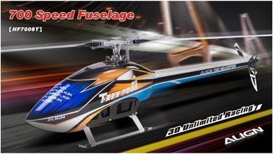Produktbild Align 700E Speed Rumpf blau/weiss
