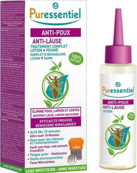 Immagine prodotto Puressentiel Lozione antipidocchi (100 ml, Shampoo per pidocchi)