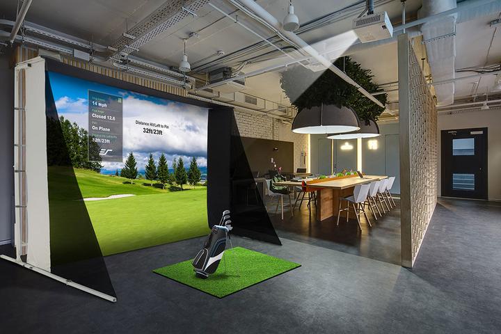 Produktbild Elite Screens Beamer Leinwand-Golf / ImpactWhite 350 / 128 inch (284 x 160)-